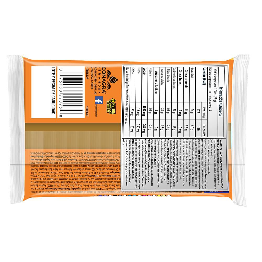 POPCORN QSO CHEDAR AMARILLO ACT II 96  gr img #2