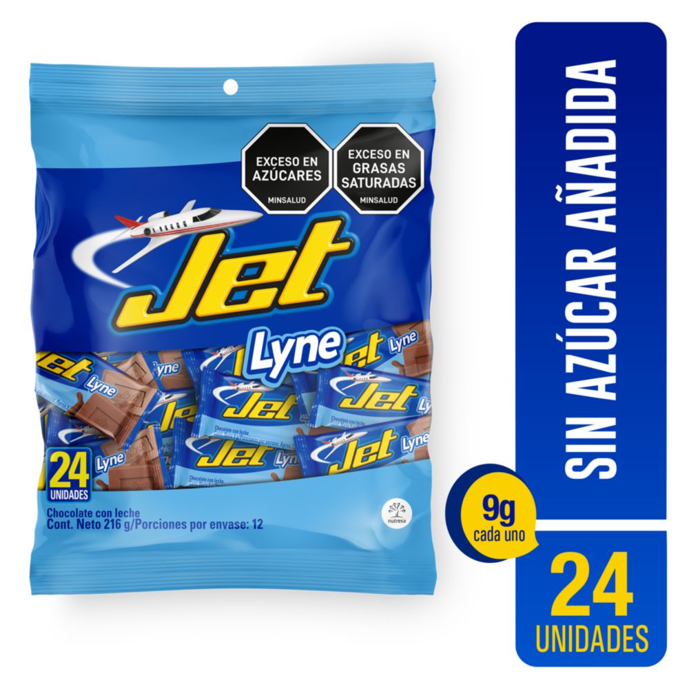Chocolatina JET lyne mini x24und (216 gr)
