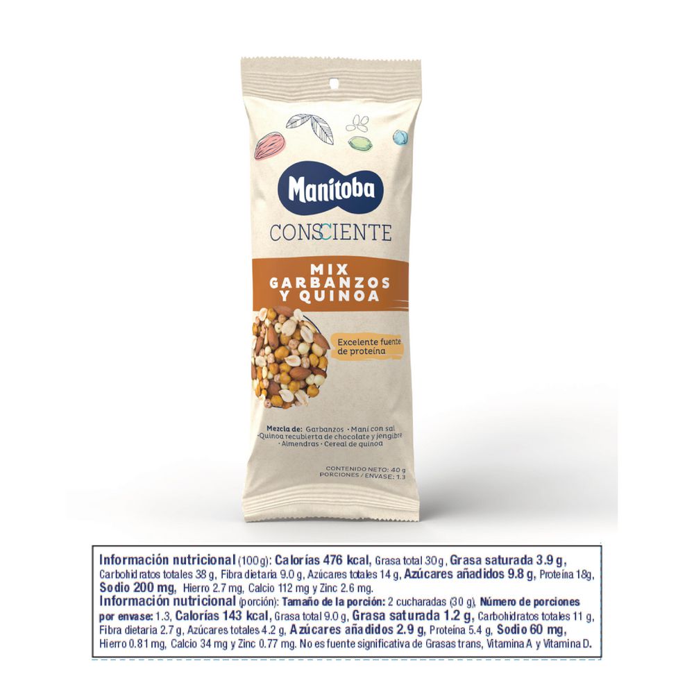 Mezcla CONSCIENTE mix garbanzos y quinoa (40 gr)
