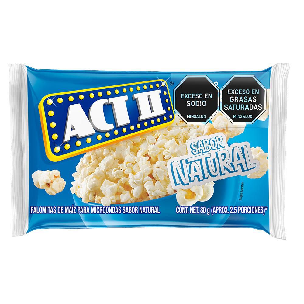 Palomitas Natural ACT II 80  gr