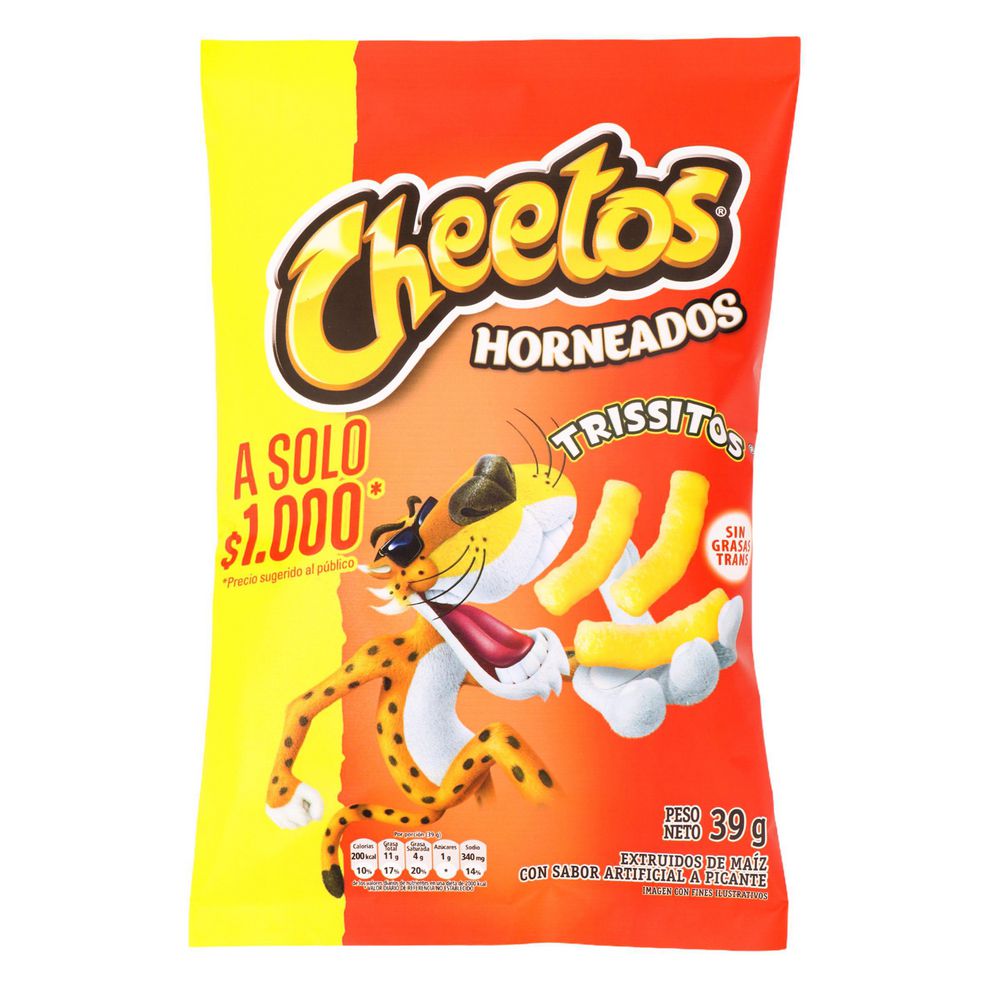 extruidos CHEETOS MAIZ TRISSITOS (39 gr)