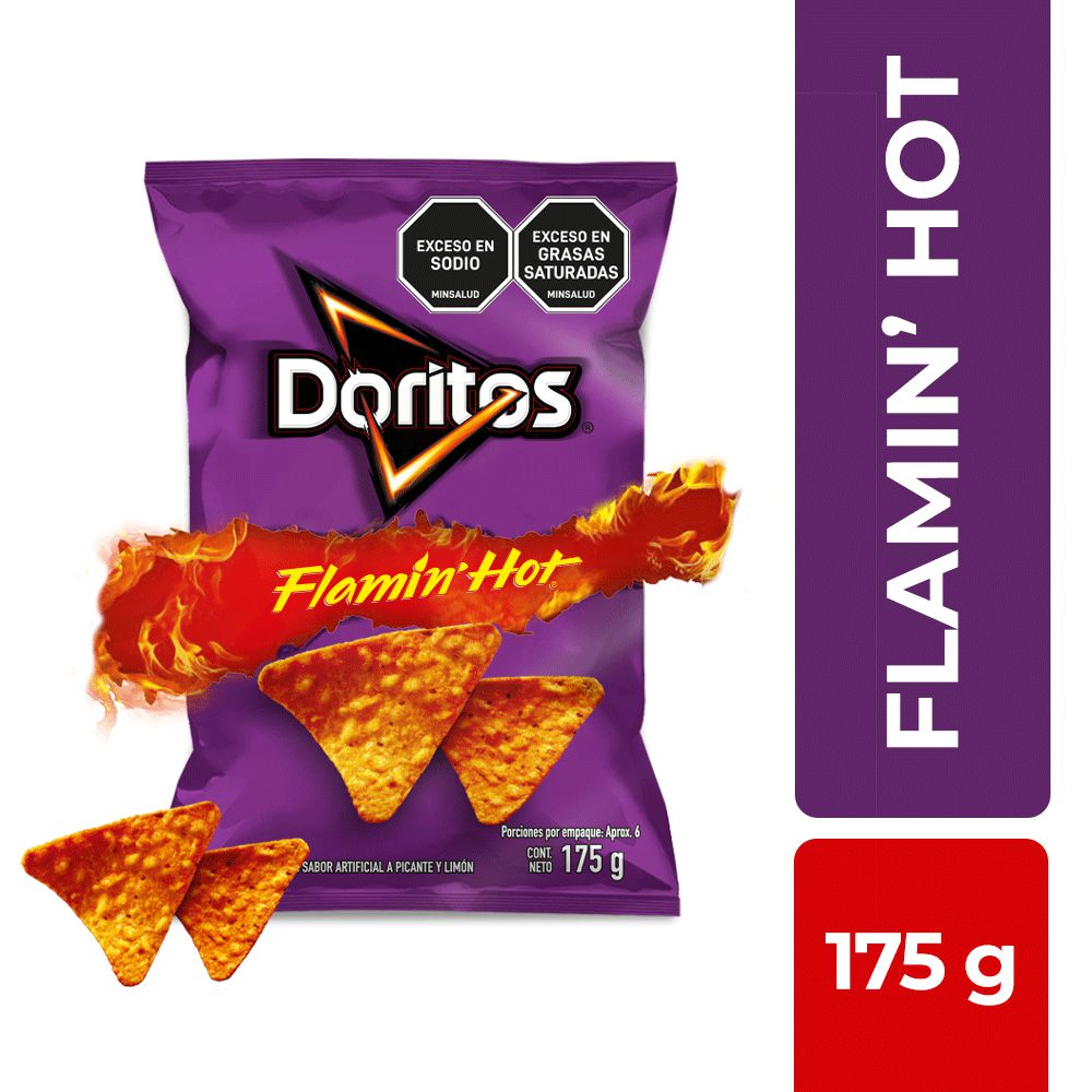 Pasabocas DORITOS Famin Hot (175 gr)