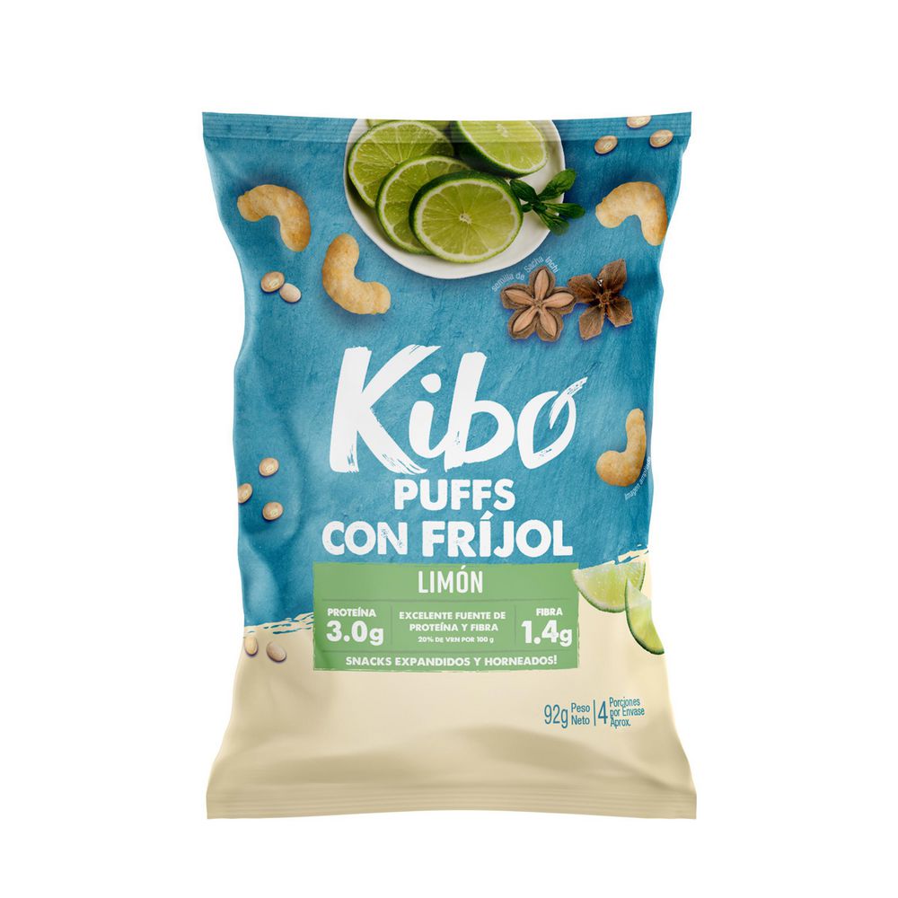 Puff con frijol KIBO limón (92  gr) img #2