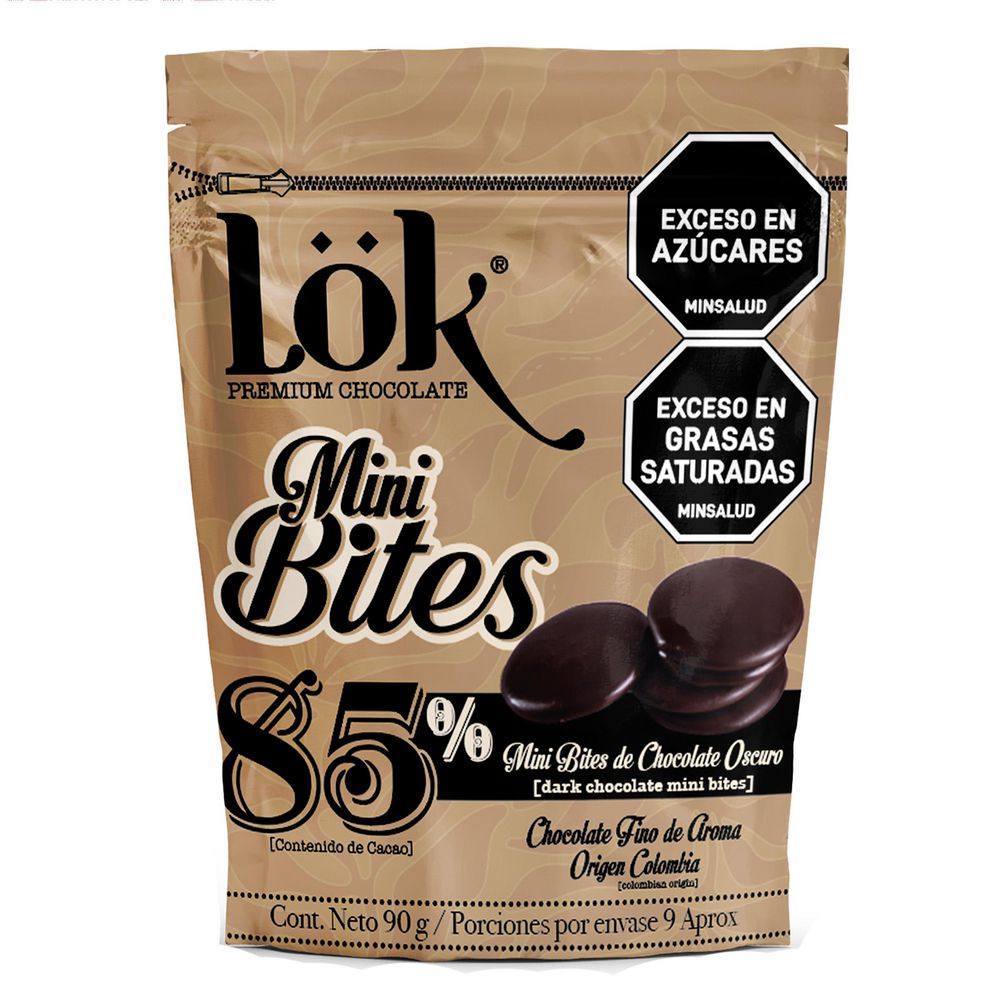 Mini bites LOK PREMIUM PRODUCTS Chocolate Oscuro 85% (90  gr) img #1