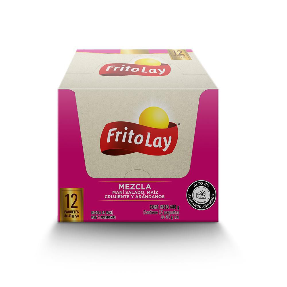 Frutos secos FRITO LAY Mezcla Maní Y Arándanos x12und 40gr (480  gr) img #1