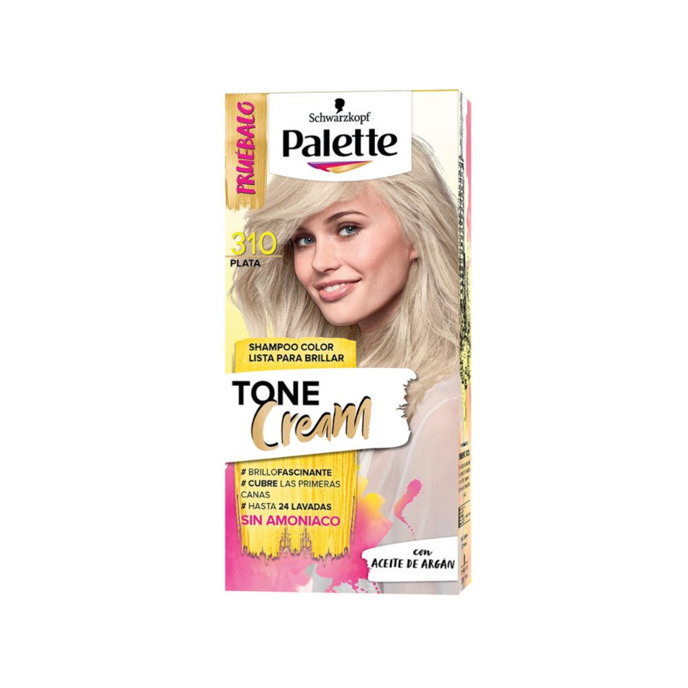 Shampoo PALETTE TONECREAM 310 plata sin amoníaco (1 und)