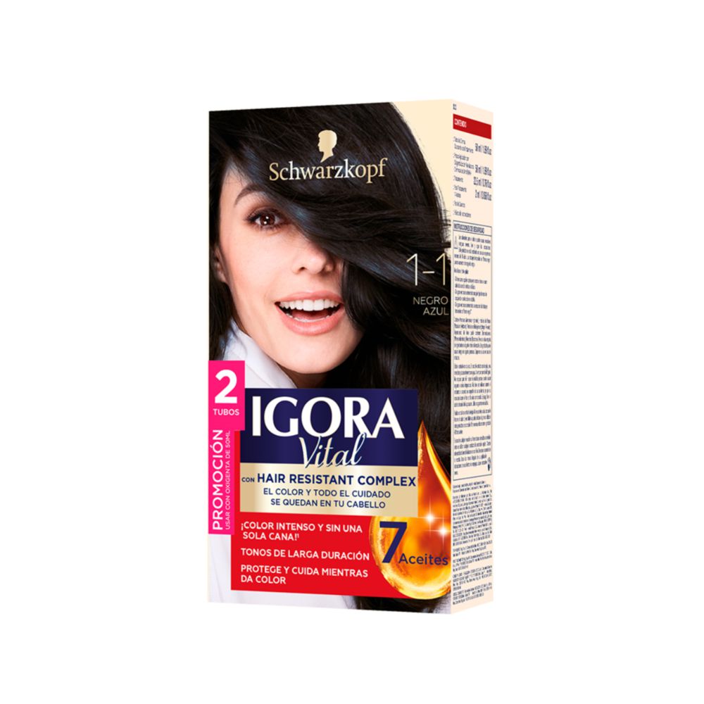 Tinte IGORA VITAL 11 negro azul (2 und)