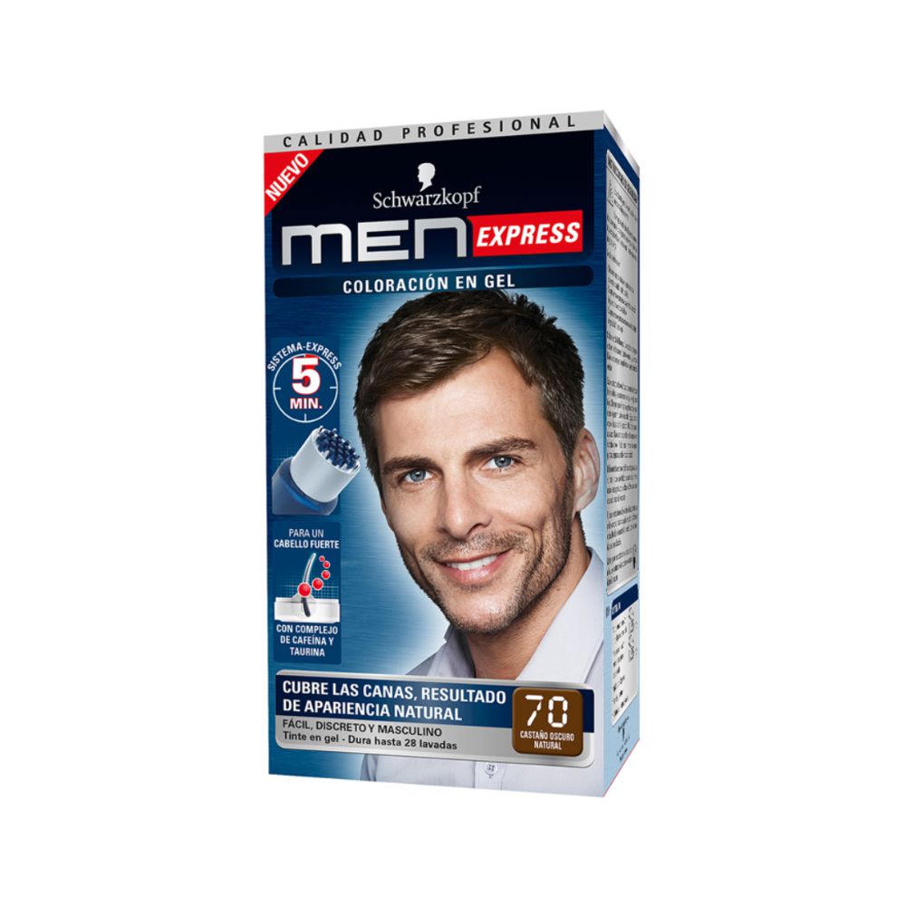 Tinte MEN EXPRESS 70 castaño oscuro natural (1 und)