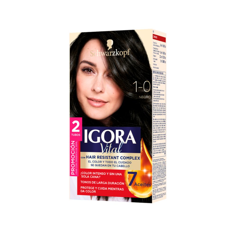 Tinte IGORA VITAL 10 negro (2 und)
