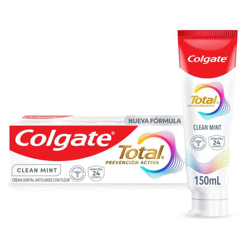 Crema Dental COLGATE Total Clean Mint Prevención Activa (150 ml)