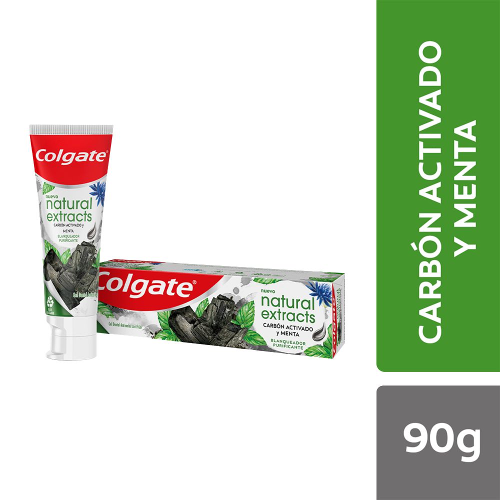 Crema Dental COLGATE Natural Carbón Activado Y Menta (66 ml)
