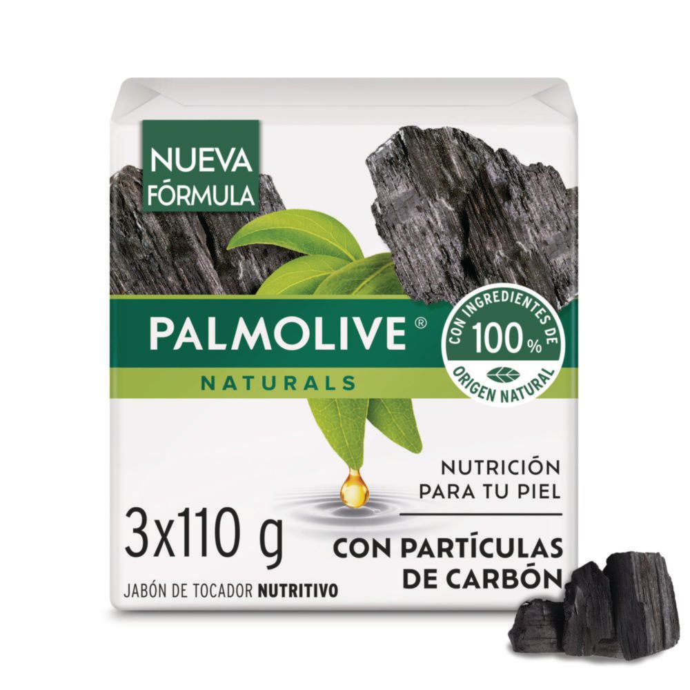 Jabón PALMOLIVE Carbón Barra x3und 110gr (330 gr)