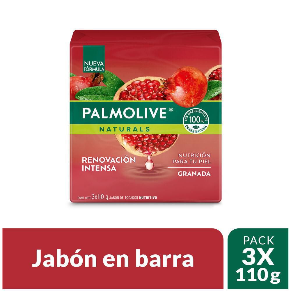 Jabón PALMOLIVE Naturals Granada Barra x3und 110gr (330 gr)