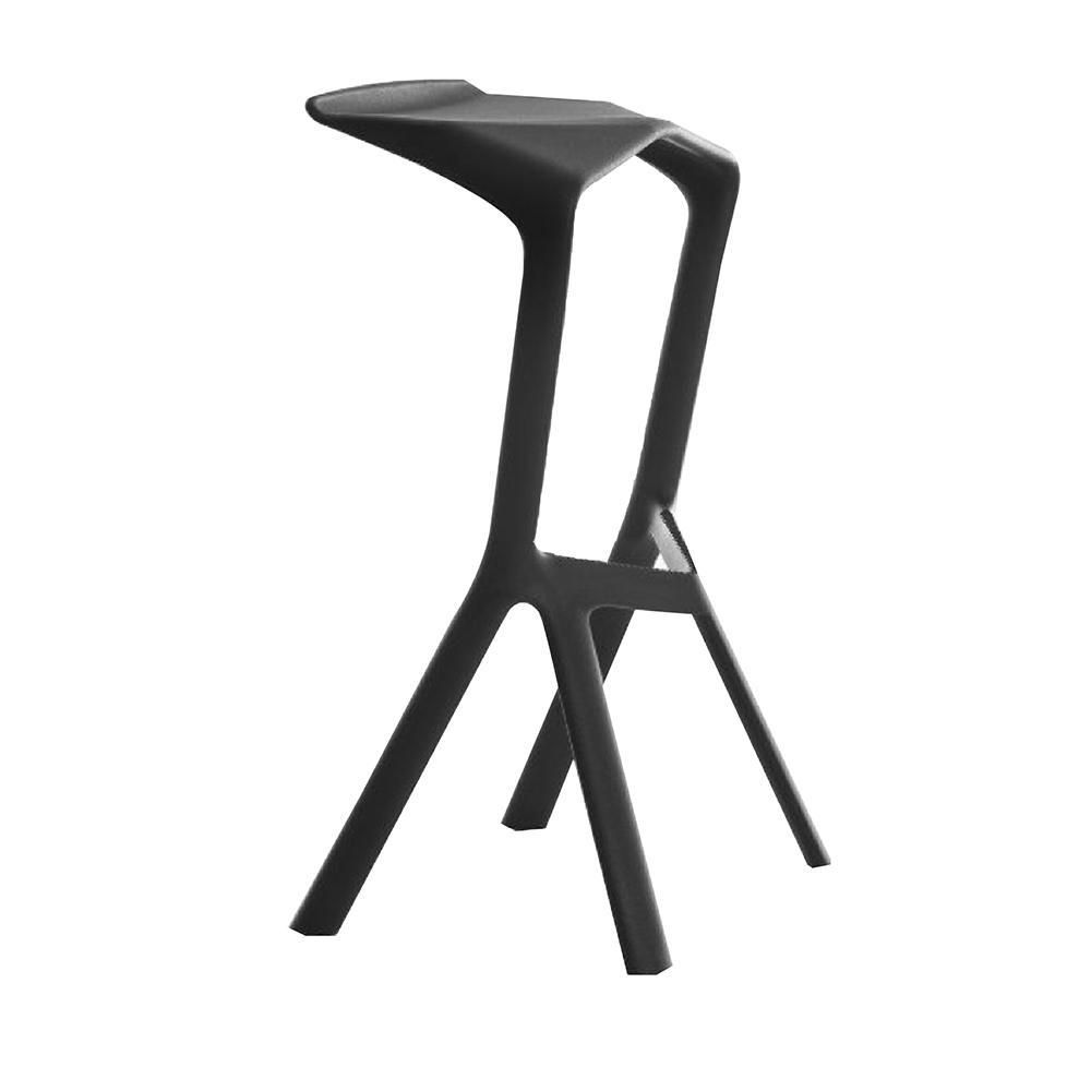 SILLA MODERNA BAR NEGRO EKONOMODO DESIGN EKMS178N