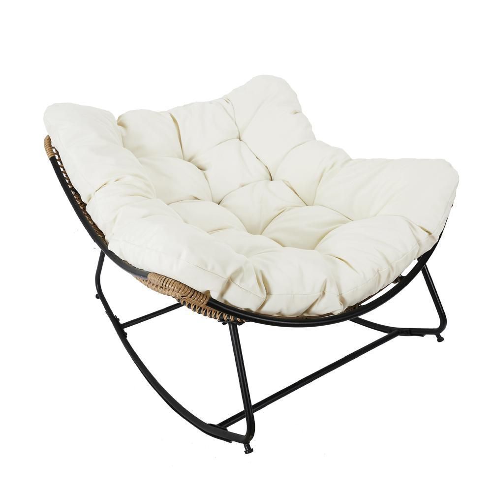 Mecedora Cojín Beige HOME DECORATION HDO2191