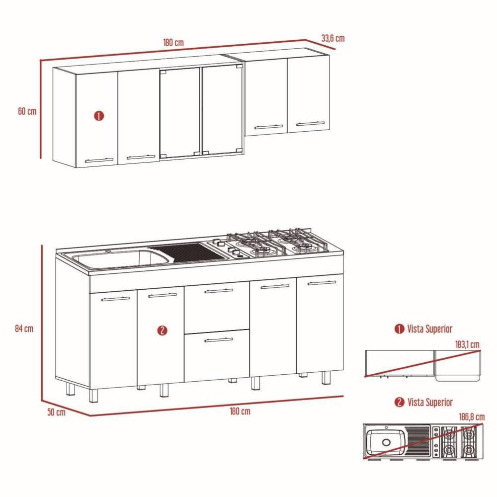 Cocina 180 Ankara MznIZQ Ceniza RTA DESIGN CBZ 9335 img #7
