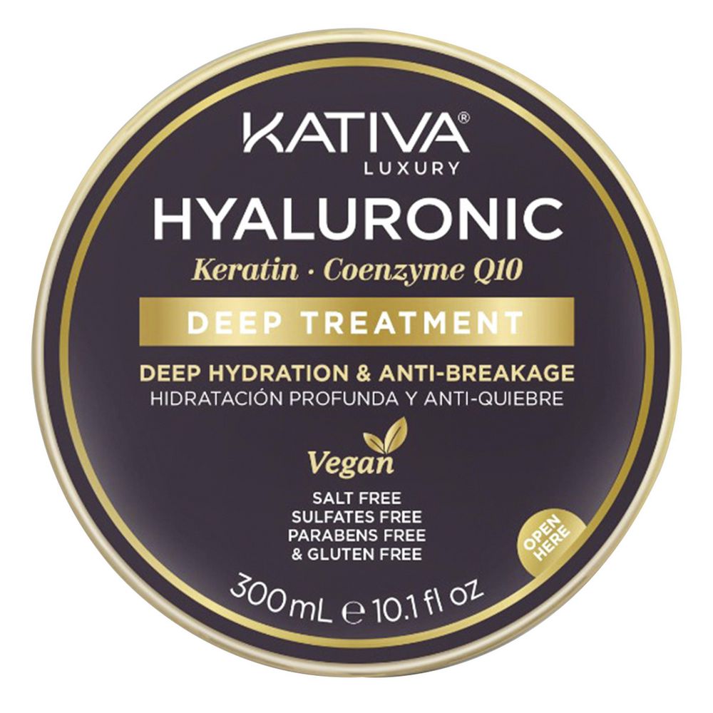 Tratamiento capilar KATIVA hidratación profunda y anti quiebre (300 ml)