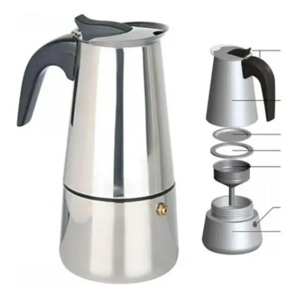 Cafetera Italiana De Acero Inoxidable Para 9 Cafés img #2