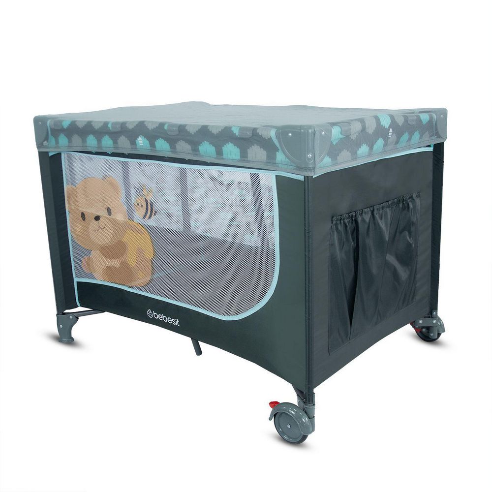 Cuna corral para bebé Relax Azul BEBESIT H0712B