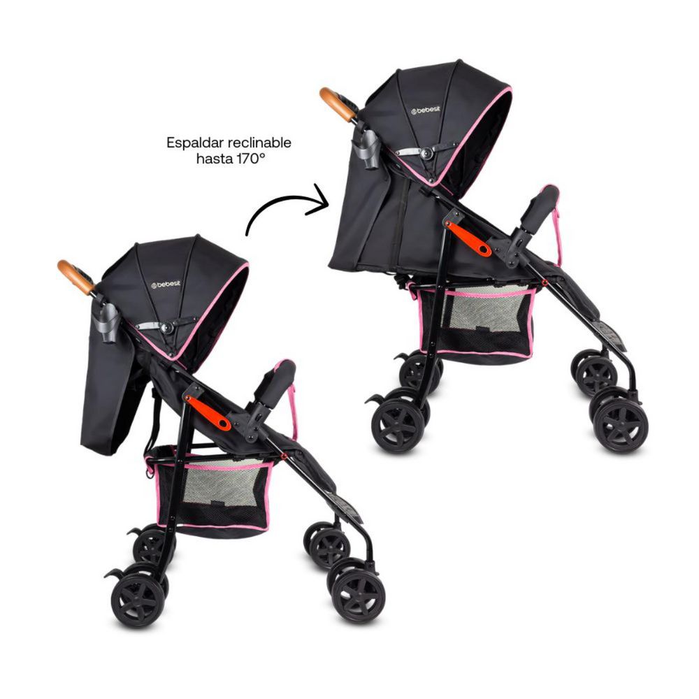 Coche paseador bebé Buggy Rosado BEBESIT 102AP img #2