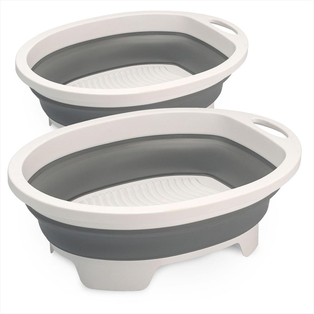 Set X2 Balde Lavadero Plegable Para Ropa Interior O Prendas img #1