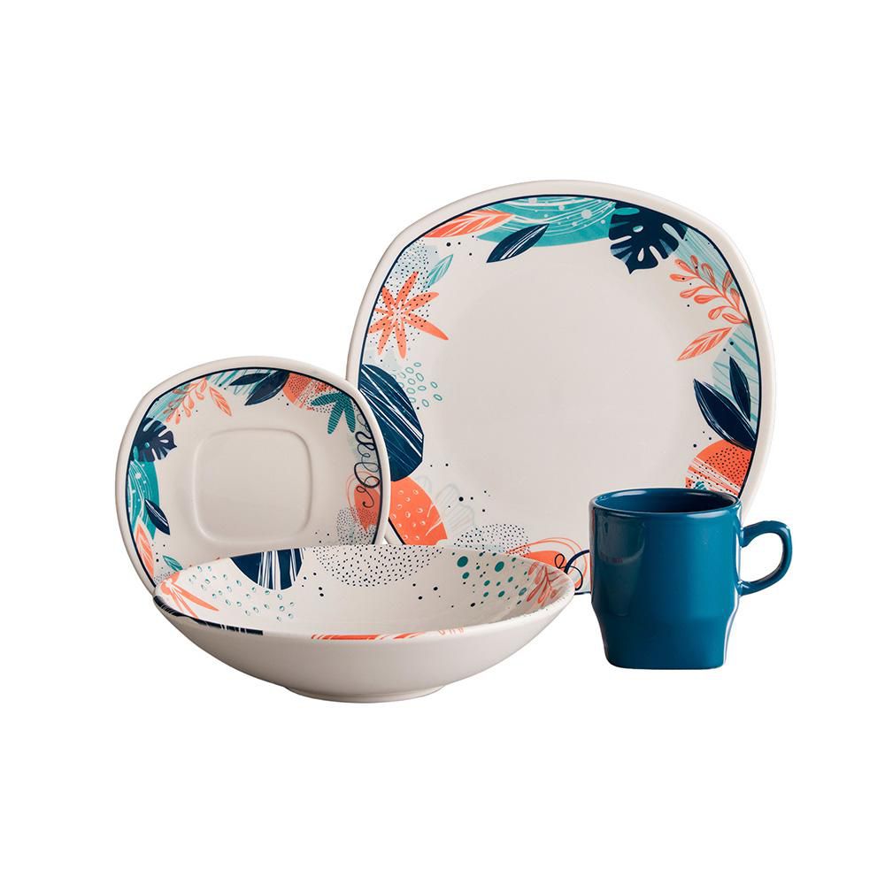 Vajilla 4 Puestos 16 Piezas CORONA VL123I040116