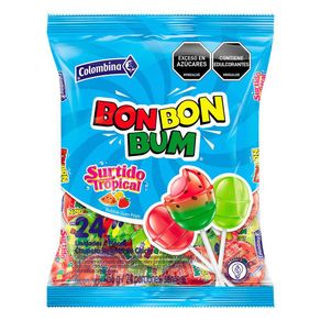 Chupeta BON BON BUM Surtido tropical (456  gr)