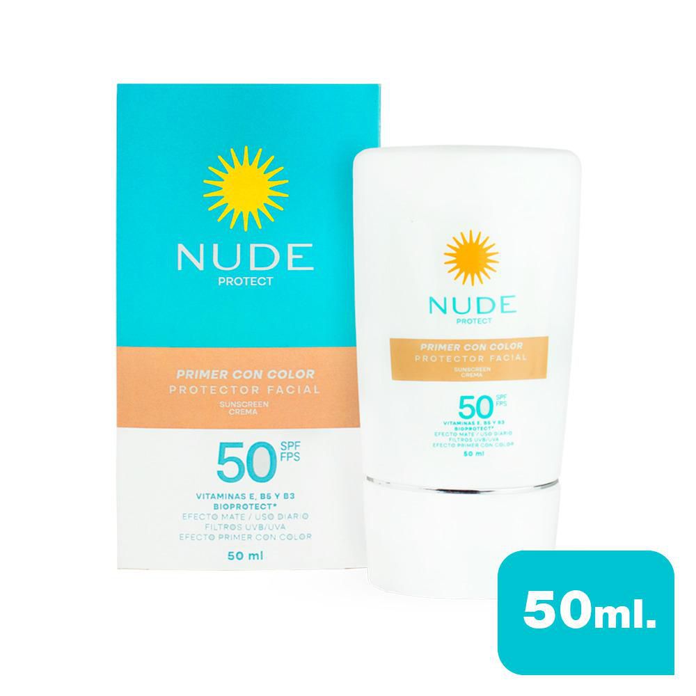 Protector solar NUDE Con color SPF 50 (50 ml)