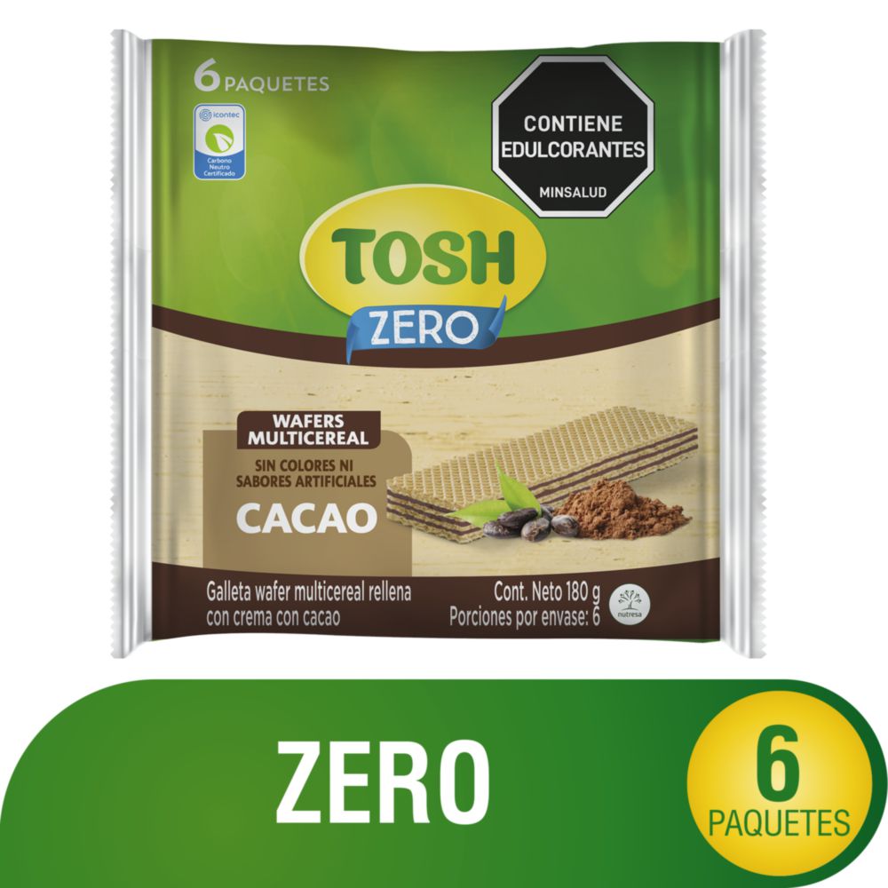 Galletas TOSH Wafer cacao (180 gr)