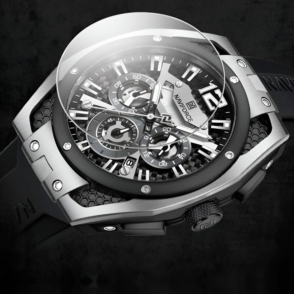 Reloj Naviforce Deportivo Nf8063 Goma Hombre + Estuche img #2