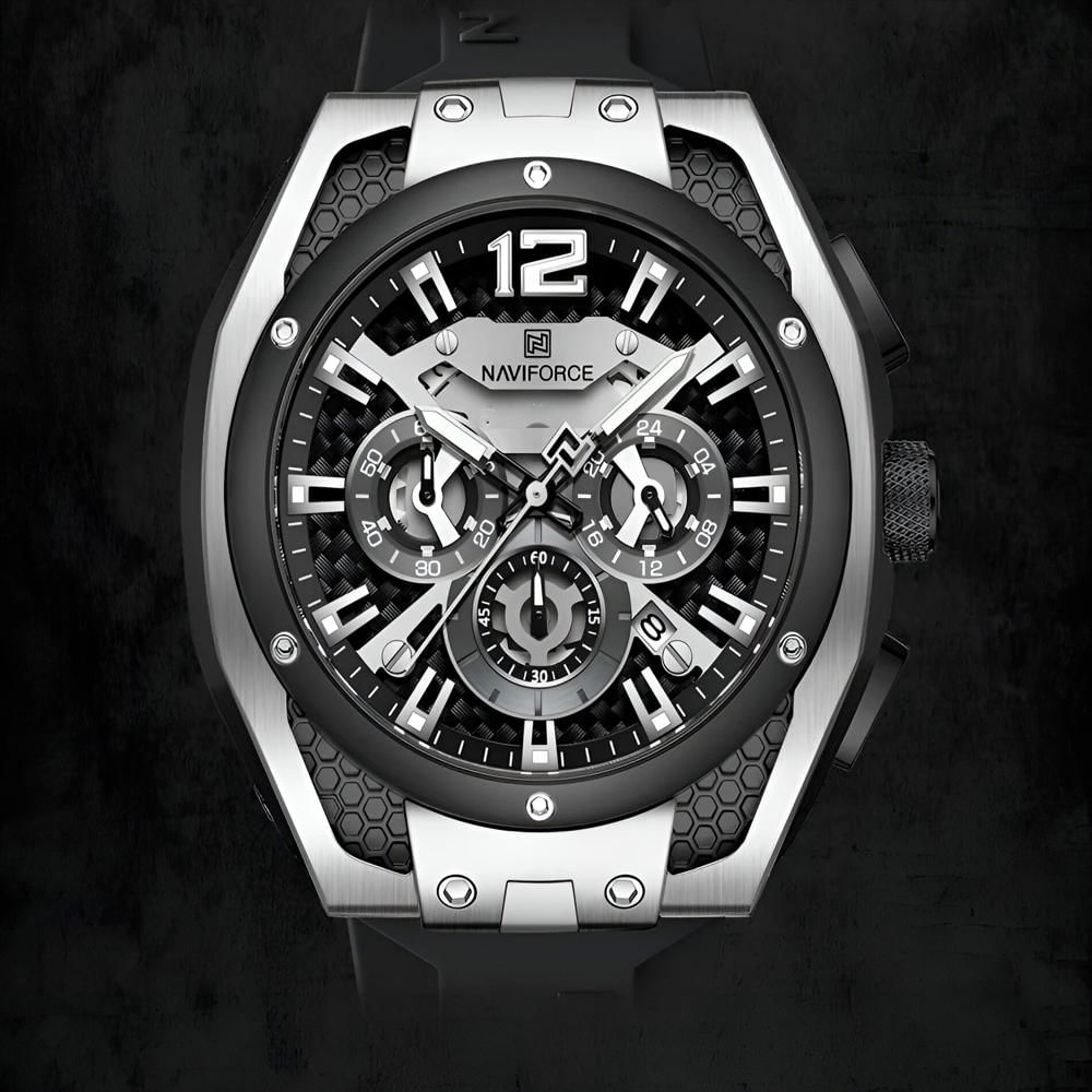 Reloj Naviforce Deportivo Nf8063 Goma Hombre + Estuche img #3