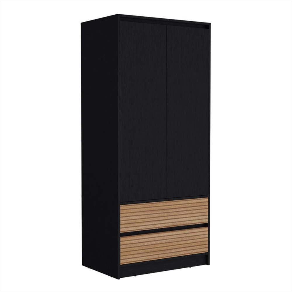 Closet Cruella, Wengue Y Lenno Con Dos Puertas Abatibles Debe Ser Anclado A La Pared