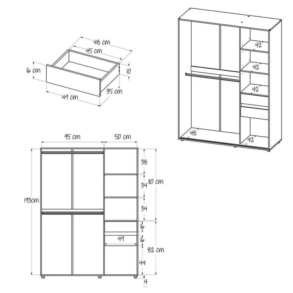 Armario De Puertas Corredizas Berlín Duna img #4