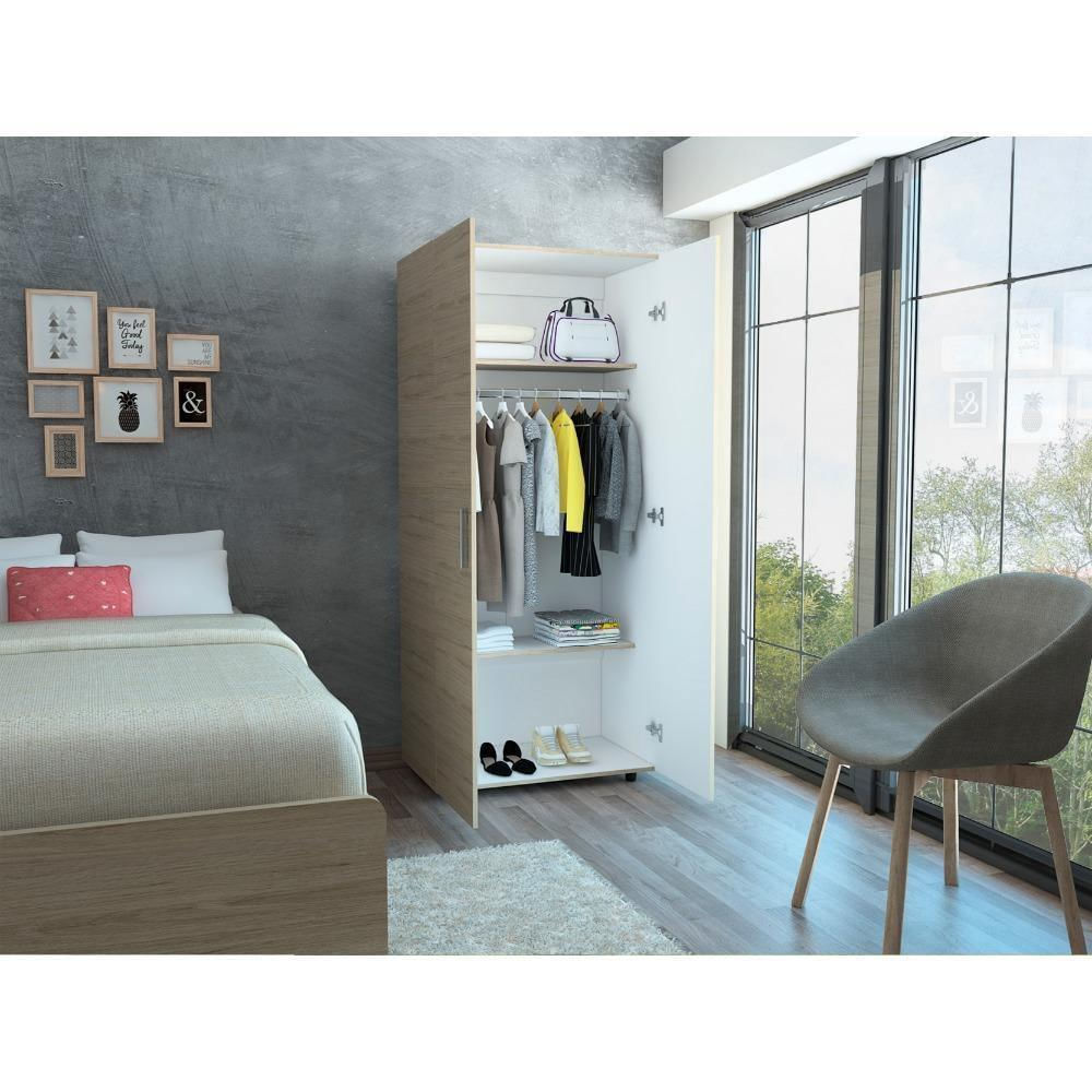 Clóset Eco Rovere Y Blanco 80 X 180 Cm img #2