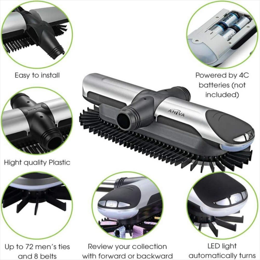 Organizador De Corbatas Eléctronico Con Luces Led img #3