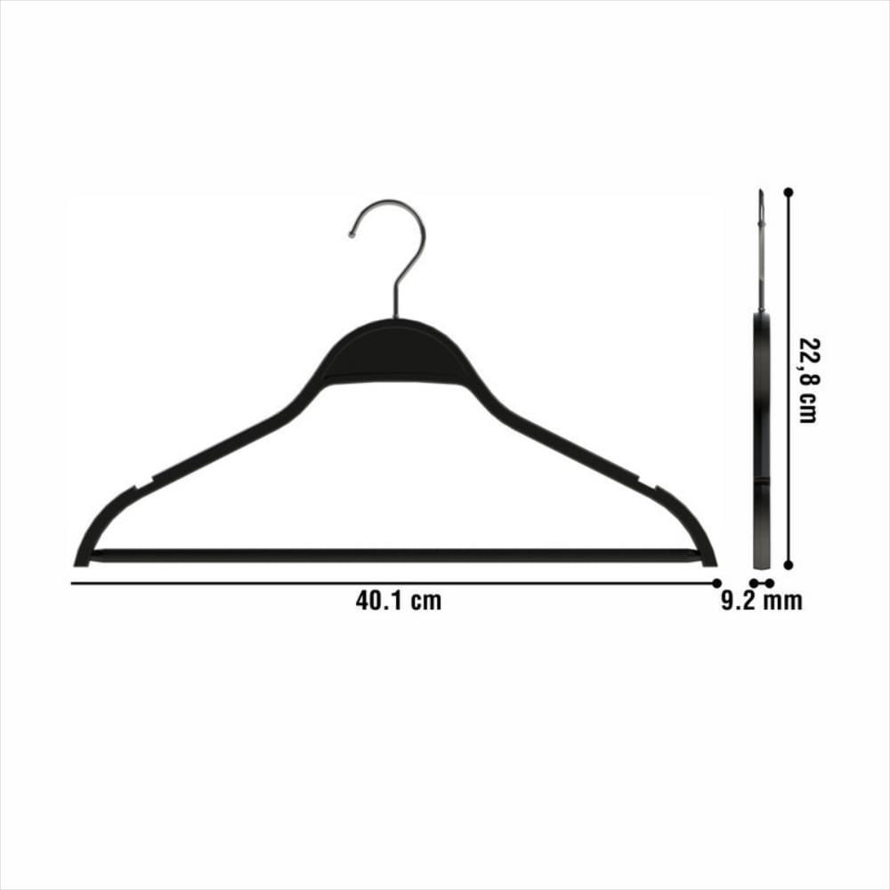 Gancho Plástico Adulto Ref. 490B Negro X 30 Unds img #3