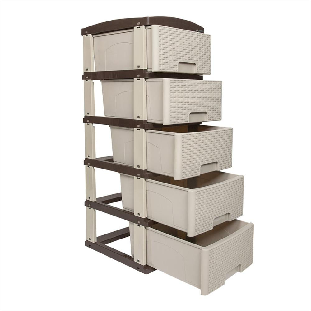 Cajonero Practimueble X5 Pistacho Wengue Colplast 3001067 img #1