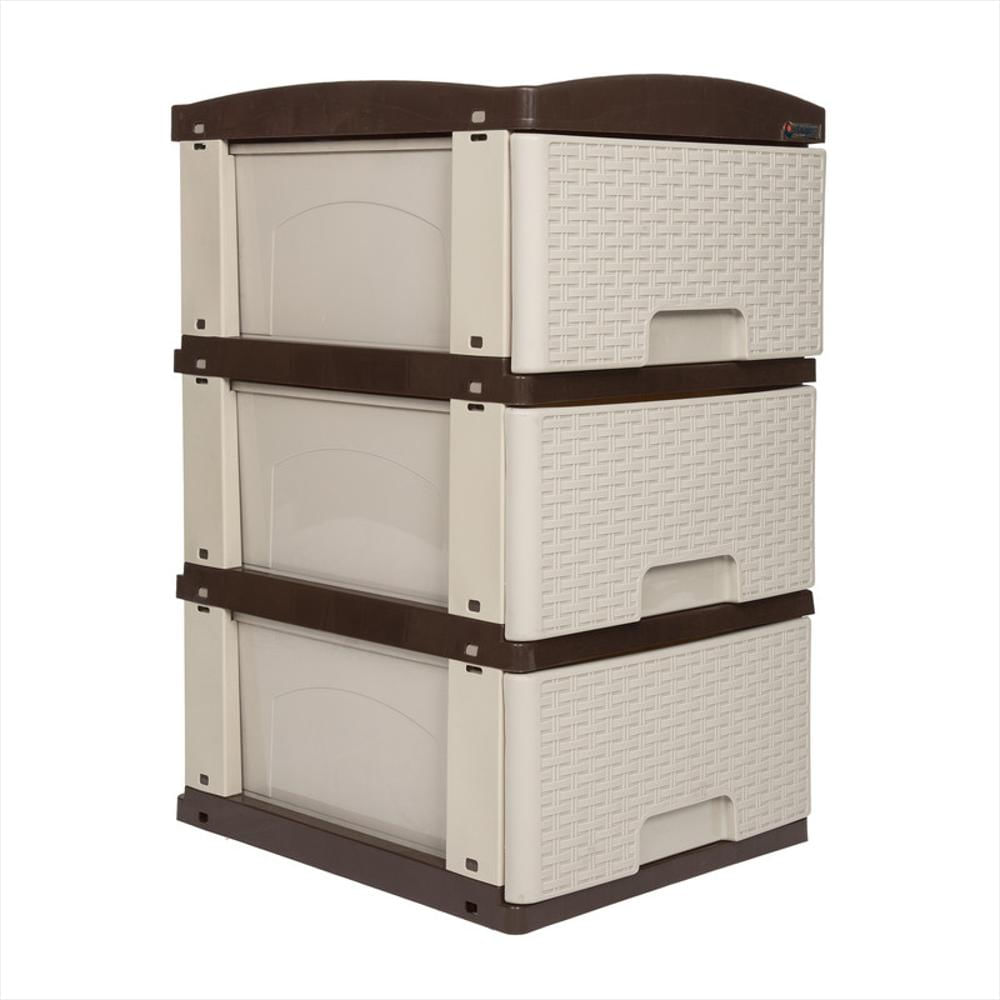 Practimueble Colplast X3 Pequeño Rattan Pistacho Wengue 3001066 img #2