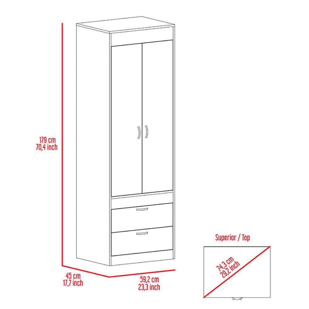 Closet Lisboa Wengue 179 Cm X 59.2 Cm img #4