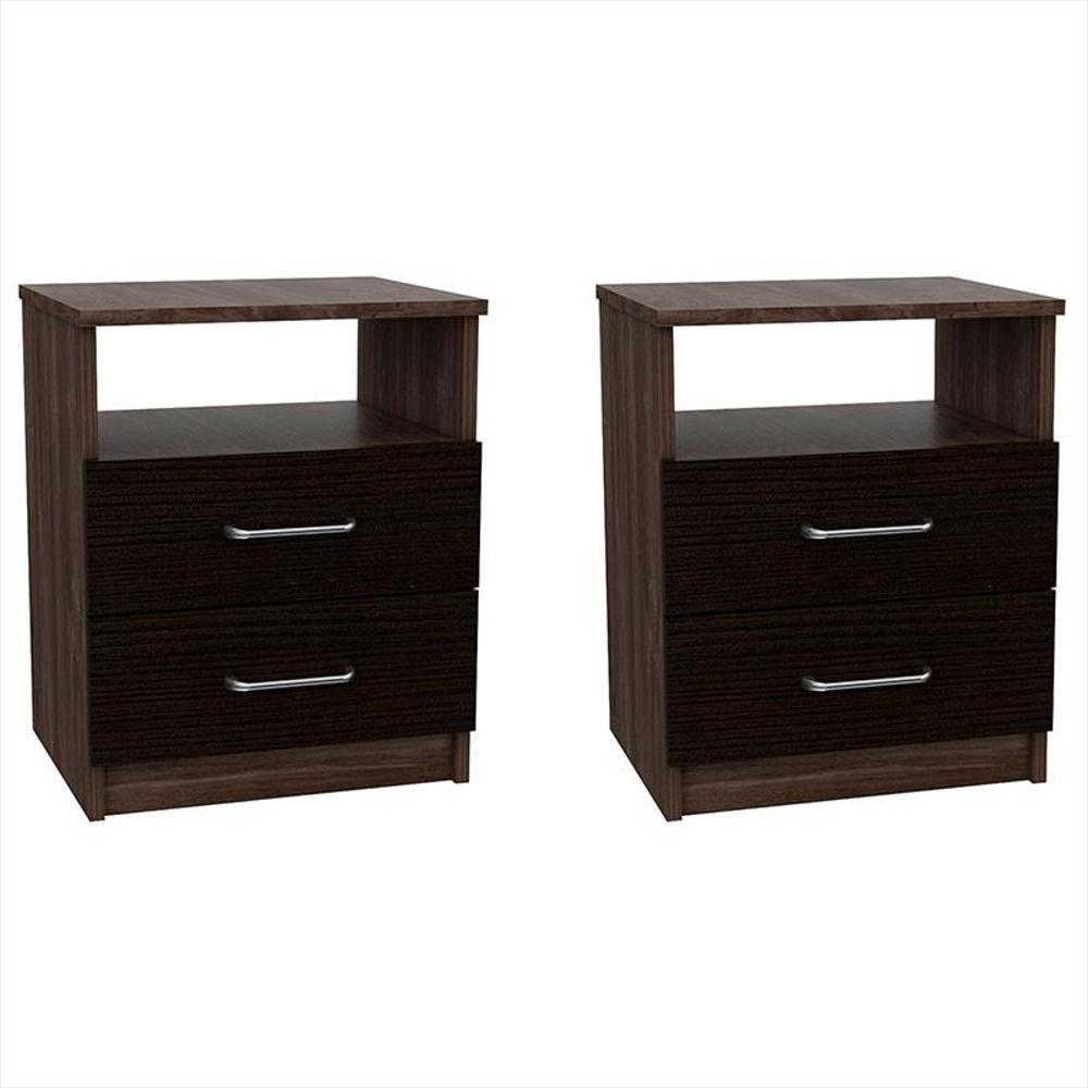 Combo Para Habitación Dex, Wengue Y Avellana, Incluye Closet Y Mesas De Noche img #2