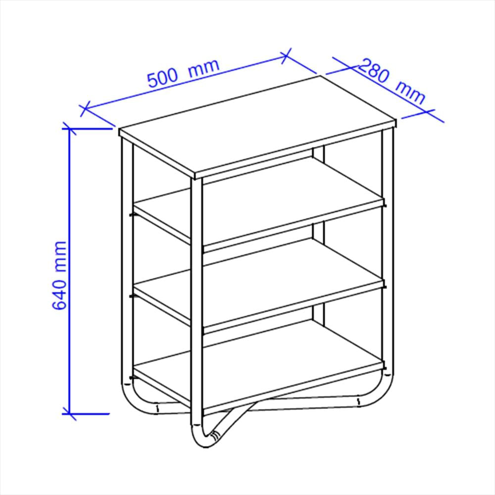 Mueble Pequeño Multiusos Fabricado De Mdf Blanco img #3