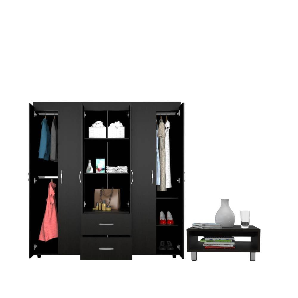 Combo Para Habitación Eureka Incluye Closet Y Mesa De Centro