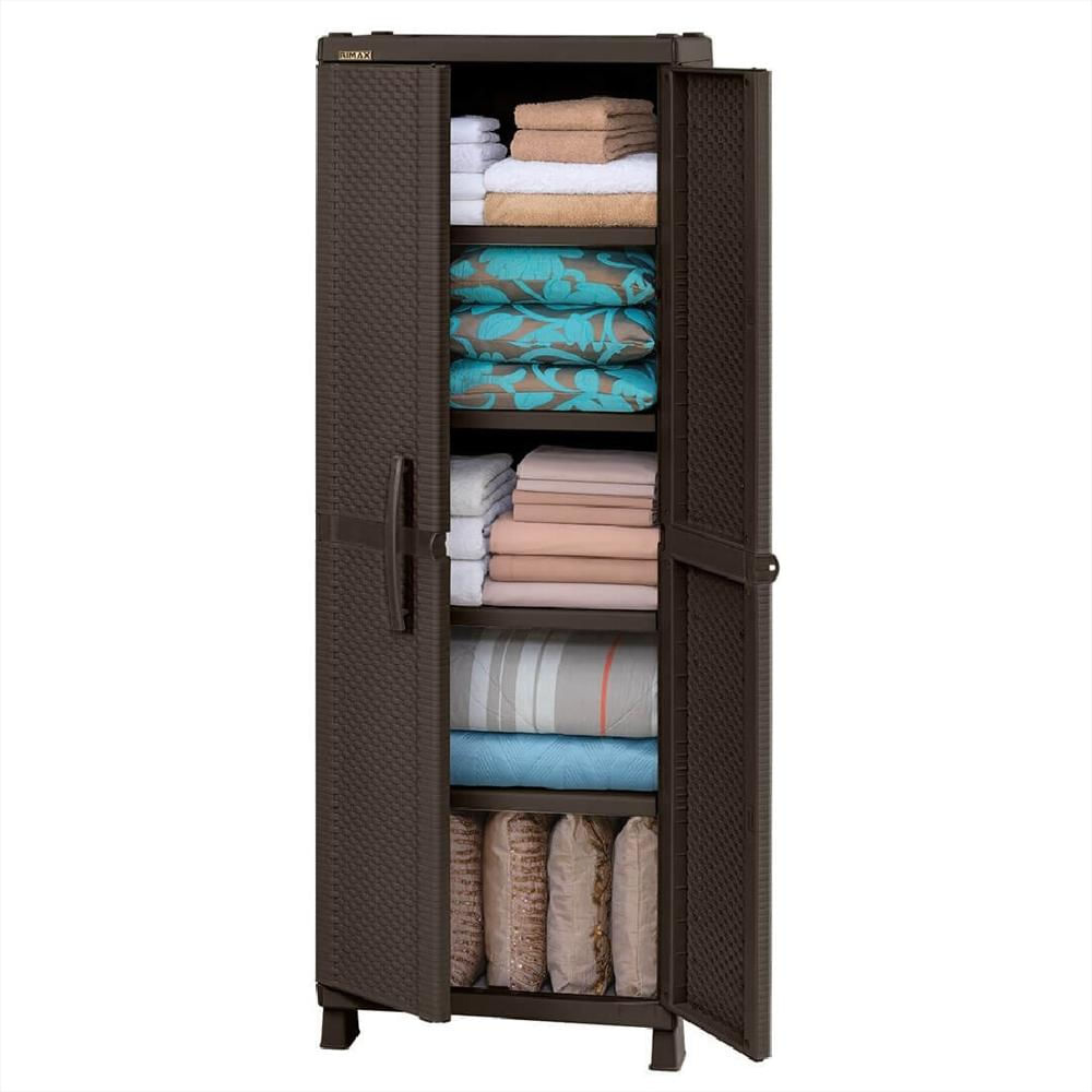 Closet Mueble Armario Organizador De 4 Niveles Resistente Rattan
