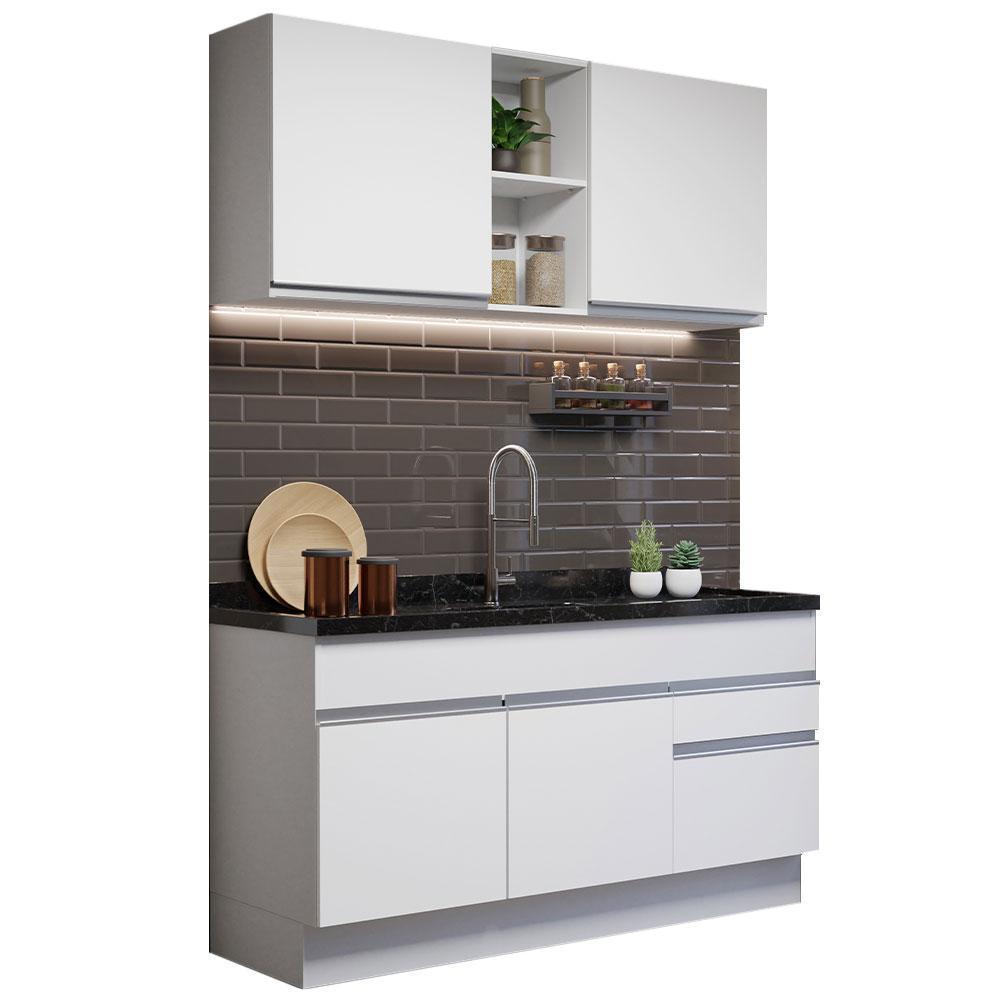 Cocina Integral Glamy 1.50 Metros Blanco 02