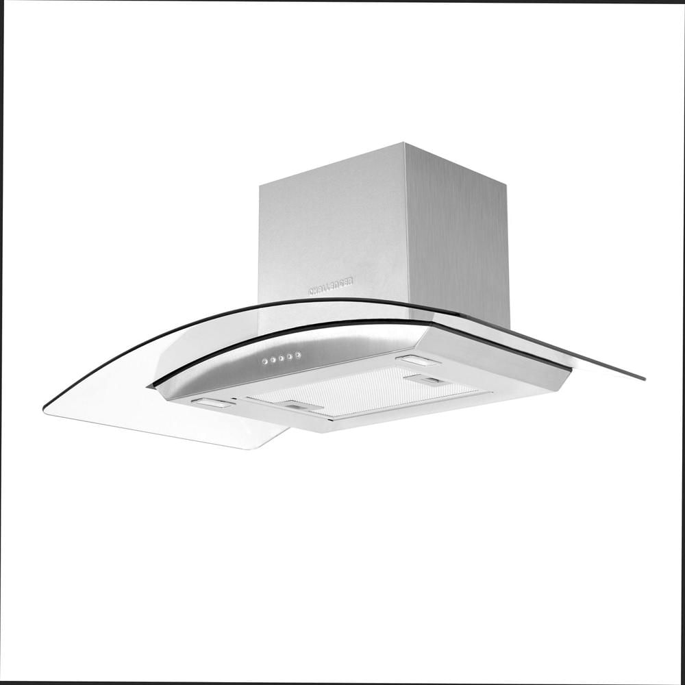 Campana Isla Acero Y Cristal 80 Cm 3 Velocidades img #1