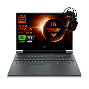 Portatil Gaming Victus Hp 15 Fb2025la Fhd 144Hz Amd R5 8645Hs Ram 64Gb 512Gb Ssd Nvidia® Geforce Rtx 2050