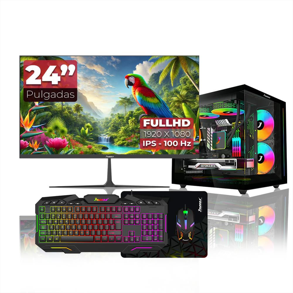 Computador De Escritorio Amd Ryzen 5 5600Gt | 16Gb Ram | 512Gb Ssd | 400W | Monitor 24 pulgadas