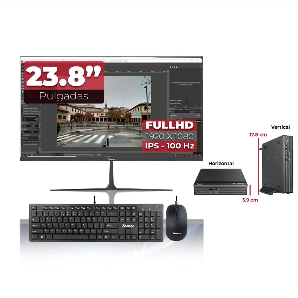 Computador De Escritorio Intel Core I5 12400 | 8Gb Ram Ddr5 | 512Gb Ssd | Monitor 24 pulgadas