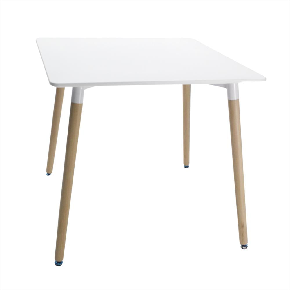 Juego De Comedor Eames Cuadrado 4 Puestos Color Blanco img #4