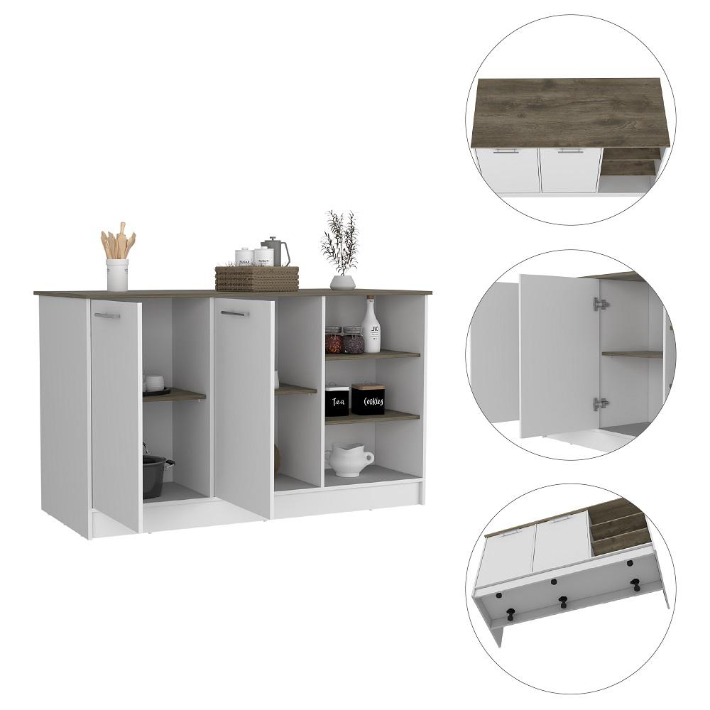 Ibb 7163Isla De Cocina Ginger Rta Blanco + Bellota img #4